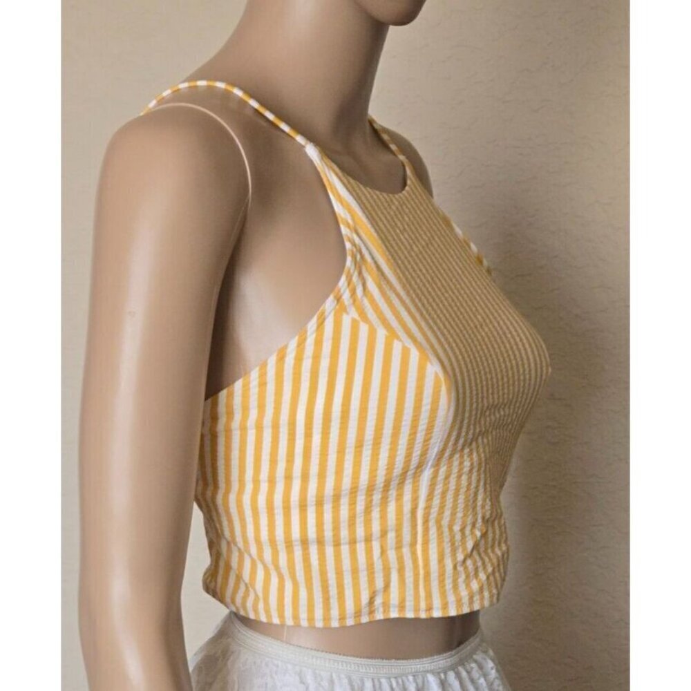 Lululemon Size Medium Seersucker High Neck Long Swim Top multicolor size M - Picture 4 of 9